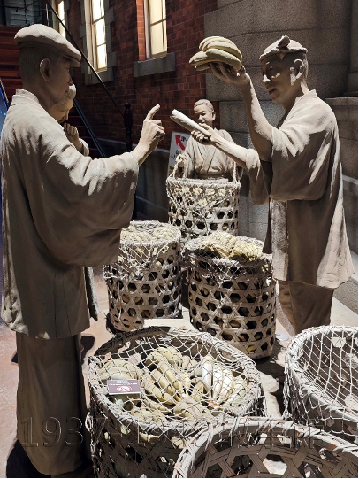 圖十一 「關門海峽博物館」裡重現昔日「賣香蕉」情景。