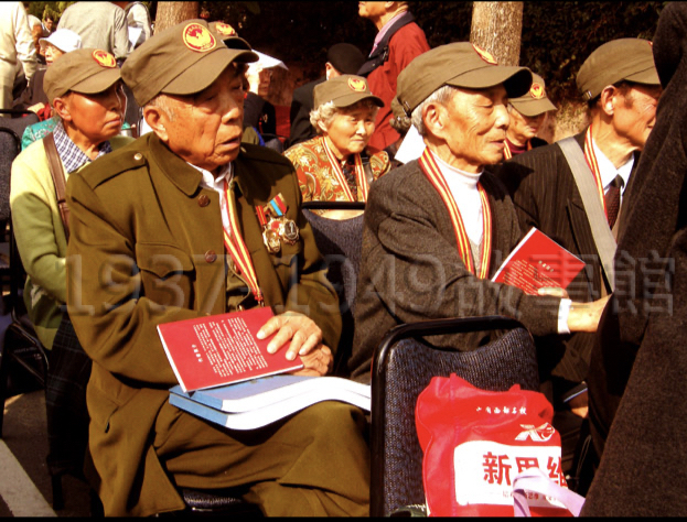 圖十四　參孫立人將軍紀念館開幕式的老兵、眷屬。